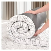 3 inch Queen Memory Foam Mattress Topper with Removable Cover, Gel-Infused Foam Mattress Pads for Pressure Relief, Non-Slip Breathable Bed Topper for Sofa Bed, RV, Camper